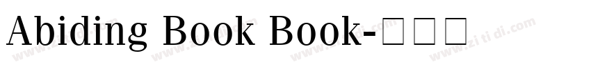 Abiding Book Book字体转换